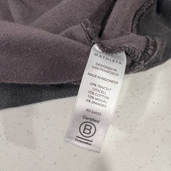 ATHLETA Studio To Street Crew Neck Sweatshirt Large Camo #509995 Black Gray. - Picture 6 of 6